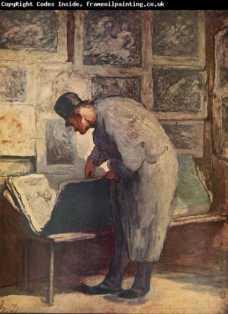 Honore Daumier Der Kupferstich-Liebhaber